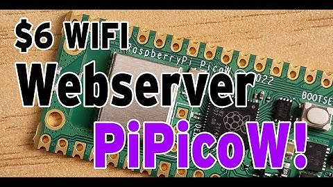 Webserver experiments in Micropython on the WIFI Pi Pico W!
