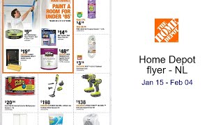 Home Depot flyer - NL Jan 15 - Feb 04