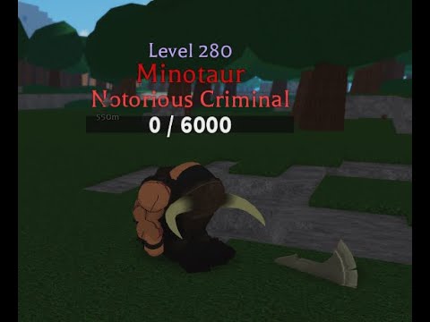 Minotaur Extermination World Of Magic Youtube - minotaur shirt roblox