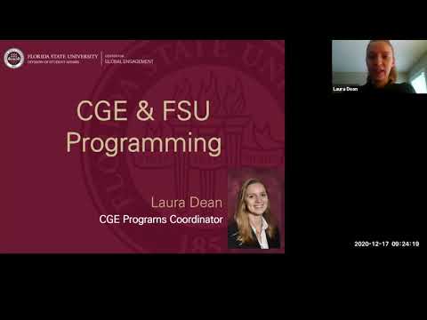 CGE Spring 2021 International Undergraduate Student Orientation Video