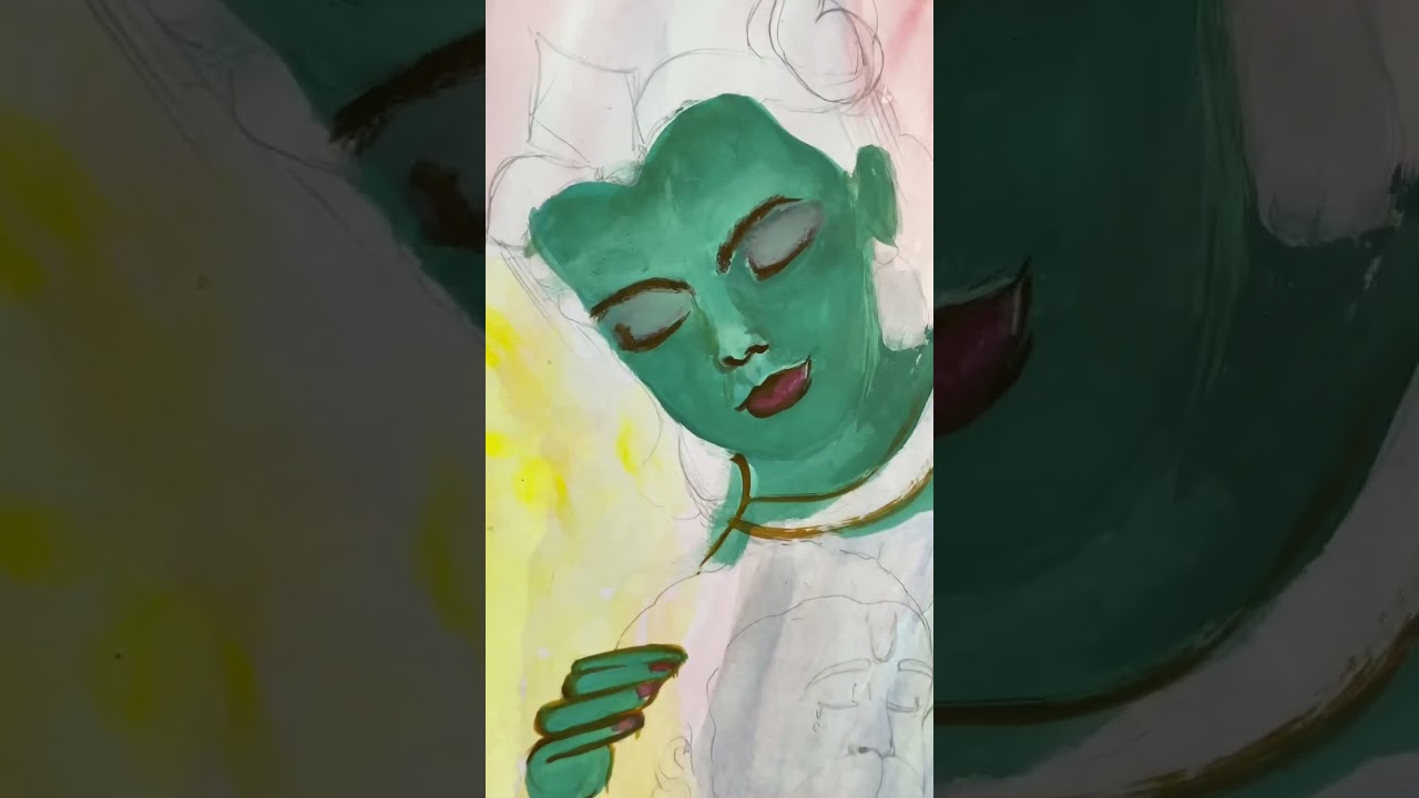 Shree ramji hanuman ji acrylic painting