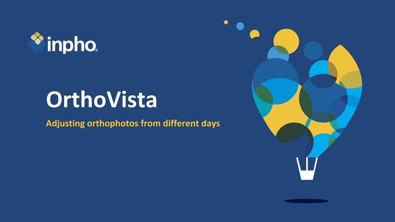 inpho OrthoVista - Adjusting Orthophotos from different days