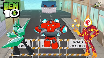 Ben 10: Up to Speed #17 | HEATLAST, OVERFLOW & DIAMONDHEAD Team! Levels 53 & 57!