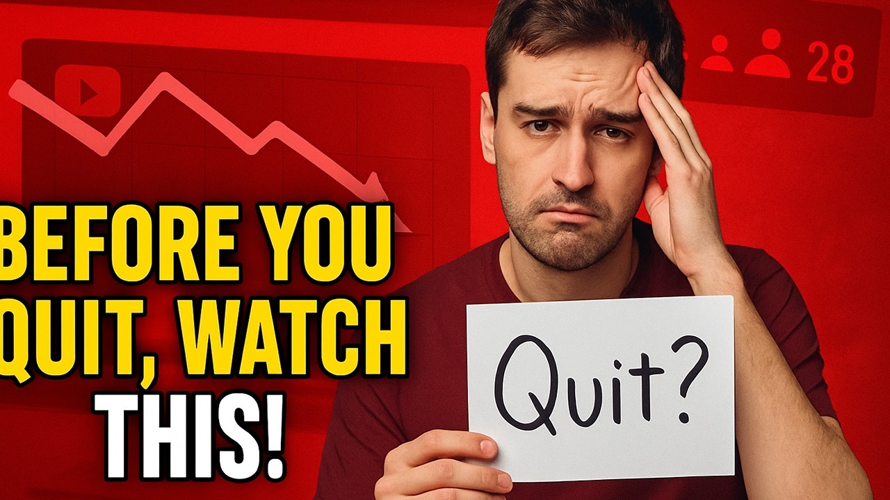 Why Small YouTubers Quit Too Early—Avoid This Mistake! - YouTube