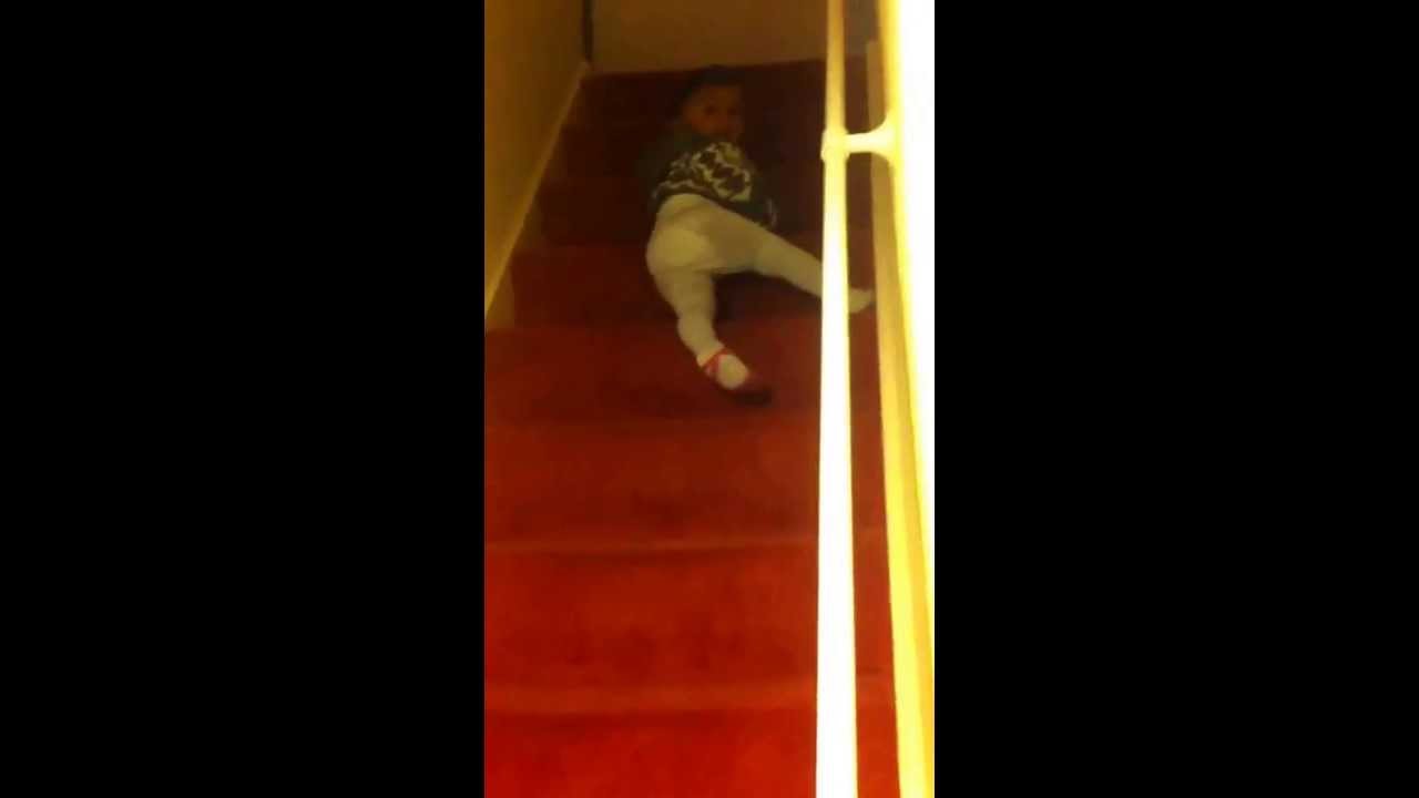 Baby fell Down from the stairway - YouTube