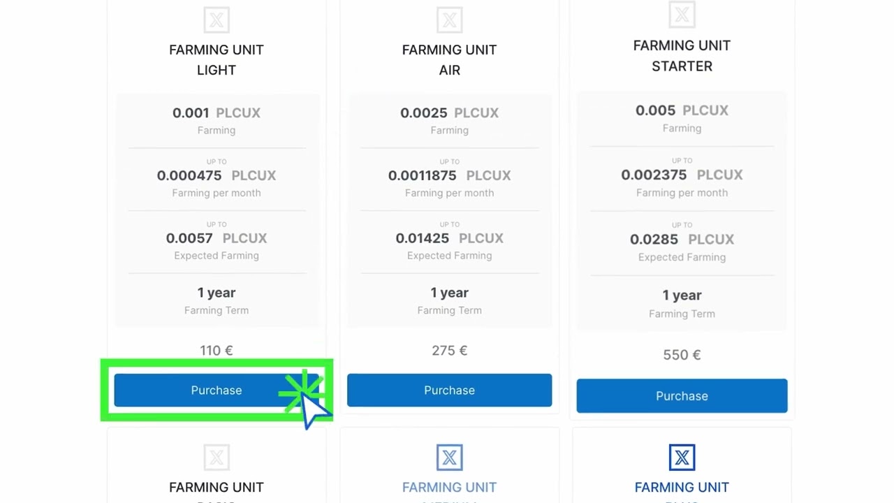 Как начать фарминг PLCUX?