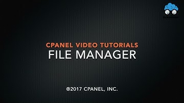 cPanel Tutorials   File Manager