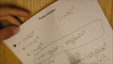 Binomial Expansion - AQA A level Mathematics