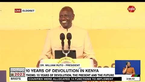 President William Ruto Officiates The 10th Devolution Conference, Eldoret. [FULL SPEECH]