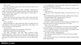 Escape from Mr. Lemoncello's Library Chapter 4