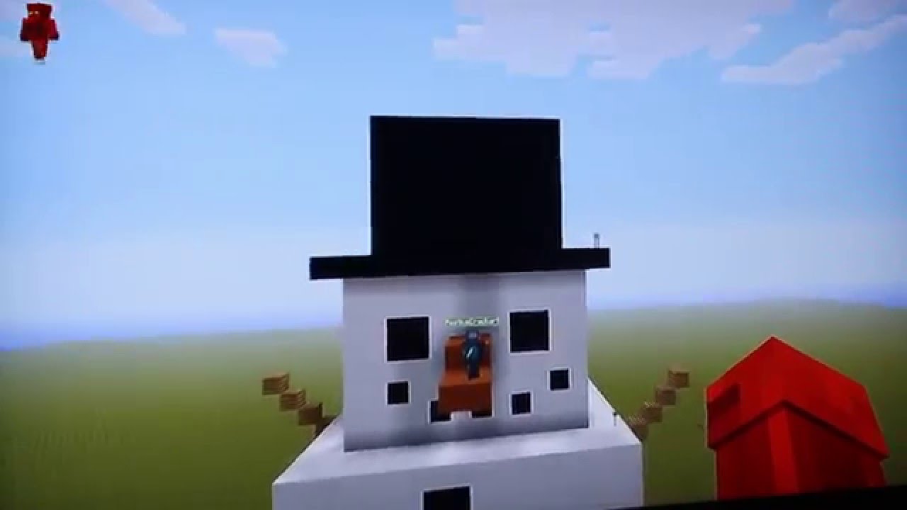 The Snowman A Minecraft build YouTube