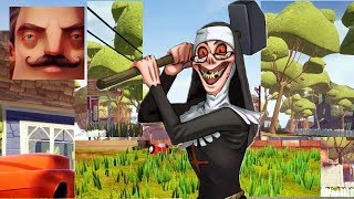 Hello Neighbor - My New Neighbor Evil Nun FULL HISTORY Gameplay Walkthrough