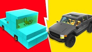 Noob VS Pro Pick Up Trucks Challenge - Scrap Mechanic | JeromeACE