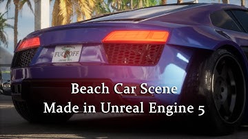 Beach Car Scene in Unreal Engine 5 (Work In Progress) #unrealengine5 #3d #ue5 #videoediting #cars