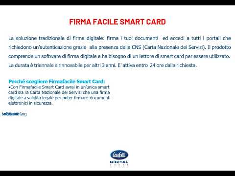 Firma Facile CNS Smart Card Buffetti