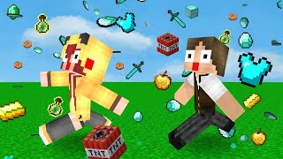 MINECRAFT, MAS ESTÃO CAINDO ITENS ALEATÓRIOS DO CÉU!