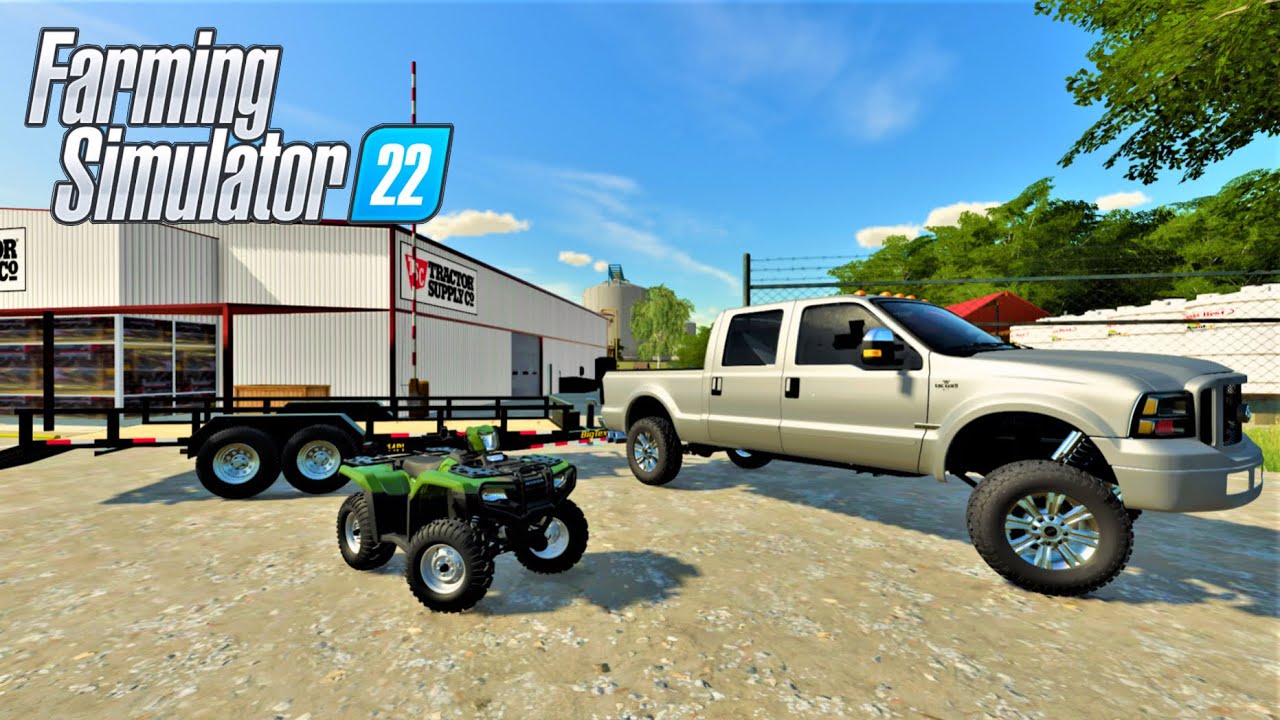 I BOUGHT THE CLEANEST 2021 HONDA RANCHER & NEW 6.0 POWERSTROKE || Farming Simulator 22