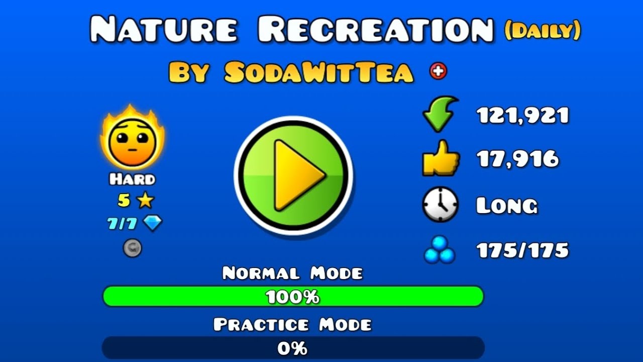 NATURE RECREATiON [BY SODAWiTTEA] #geometrydash #gd - YouTube
