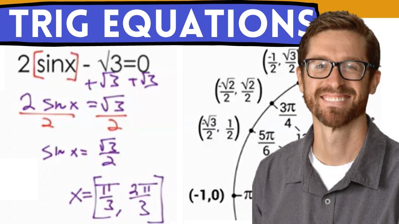 Solve Trig Equation with Unit Circle (4 examples) - YouTube
