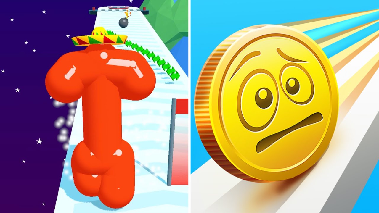 Tall Man Run Vs Coin Rush 🍅🍅🍅Max New Mobile Games All Levels Gameplay NM23