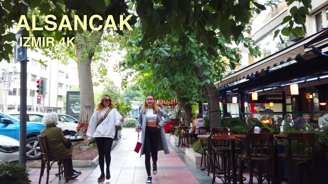 Izmir, तुर्किये | alsancak पड़ोस | पैदल यात्रा 4K