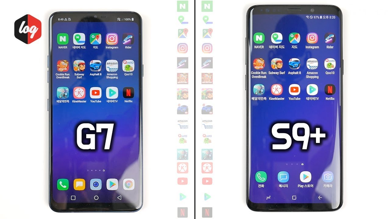 잘 가다가?! G7 ThinQ vs 갤럭시 S9+ 속도 테스트 | 더로그