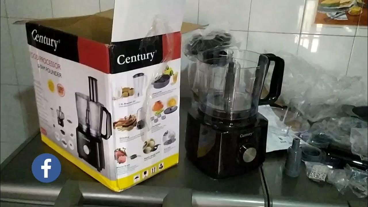 UNBOXING OUR CENTURY FOOD PROCESSOR YAM POUNDER YouTube