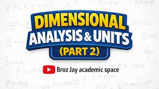 DIMENSIONAL ANALYSIS IN PHYSICS | EQUATION CHECKING & PROBLEM SOLVING (PART 2)