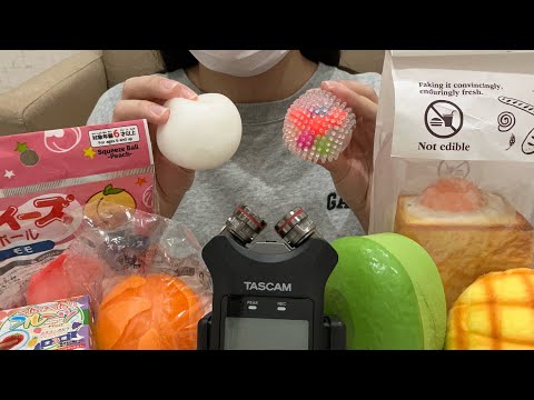 【ASMR】SHEIN購入スクイーズの音集め♪/squeeze sound collection
