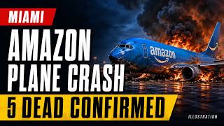 🔴 BREAKING: 5 DEAD! Amazon Cargo Plane CRASHES in Miami, Hits Cars & Catches Fire Noticias