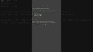 function arguments #python #showcase
