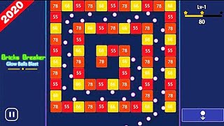Bricks Breaker - Glow Balls Blast GamePlay Part 1 screenshot 5
