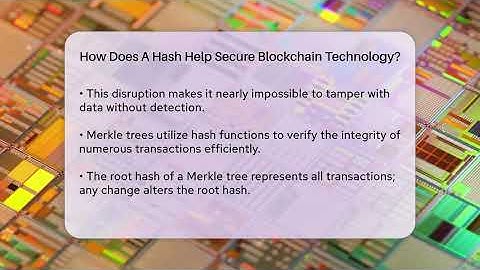 How Does A Hash Help Secure Blockchain Technology? - Talking Tech Trends