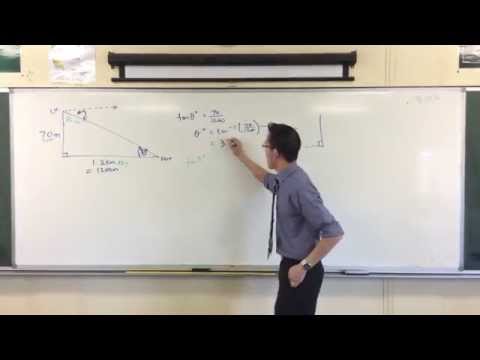 Finding Unknown Angle with Trigonometry: Example 2