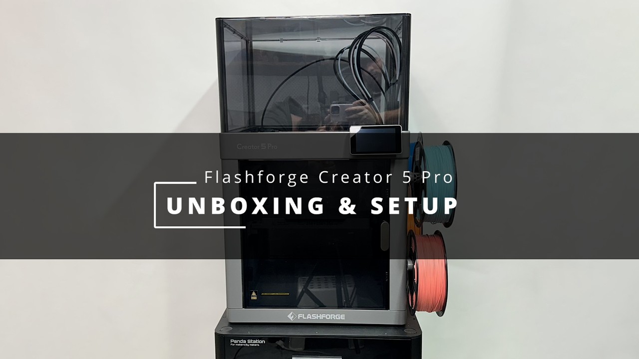 *NEW* Flashforge Creator 5 Pro Unboxing and Detailed Set Up - YouTube