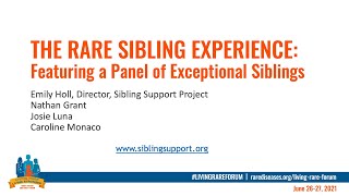 The Rare Sibling Experience: Featuring a Panel of Exceptional Siblings