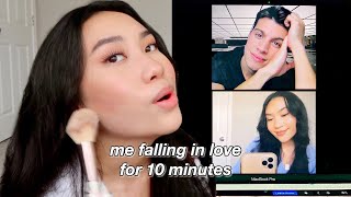 get ready with me to zoom call my celebrity crush