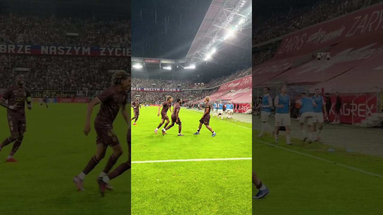 Le 3e but de Paris Brunner face à Górnik Zabrze (2-3)