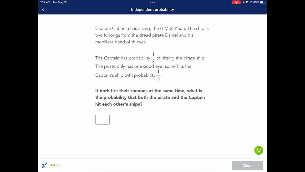 Khan Academy Tutorial independent probability YouTube