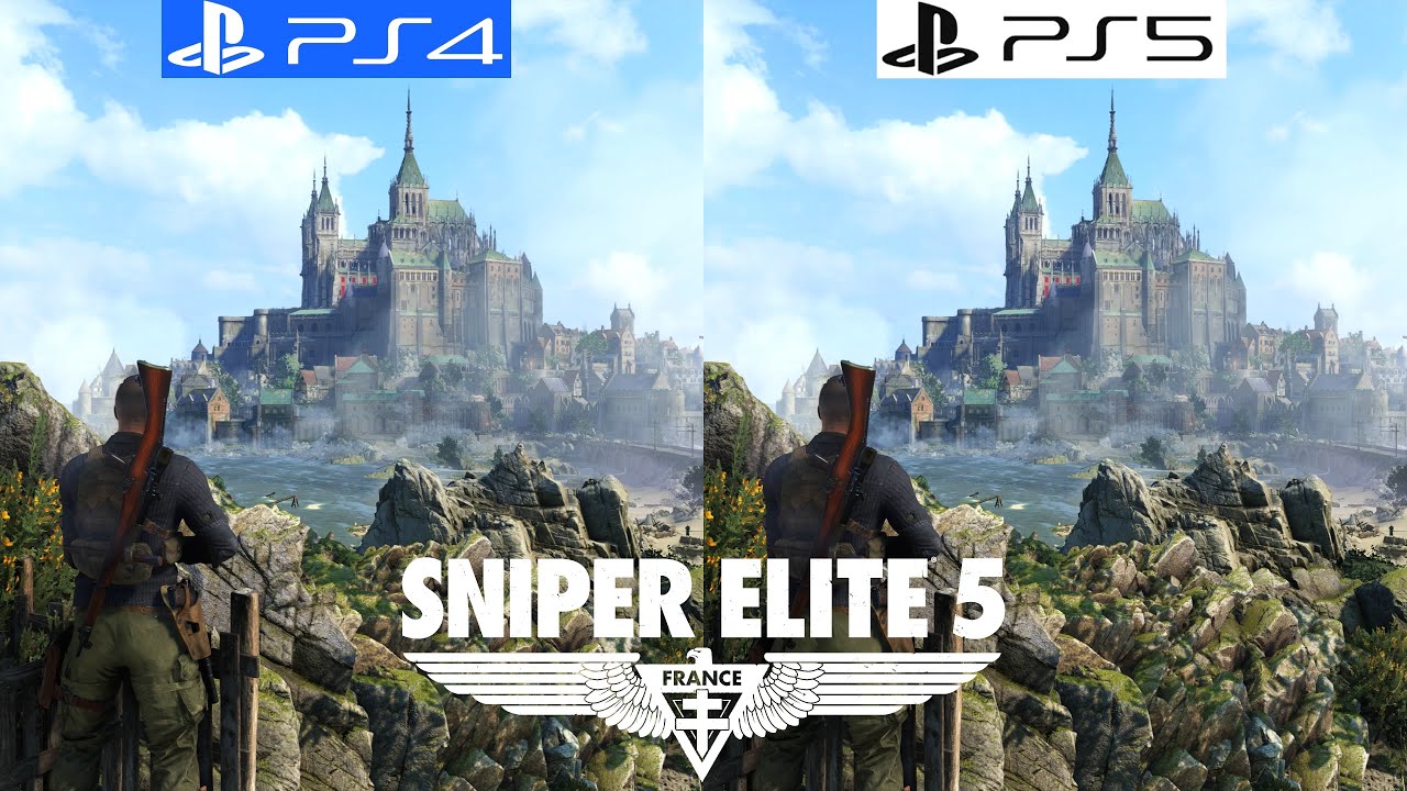 Sniper Elite 5 PS4 vs PS5 - Graphics Comparison - Framerate - 4K - Loading Times