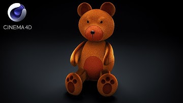 Modeling a Teddy Bear with Cinema 4d and Octane Render (Speed Art/Time Lapse)