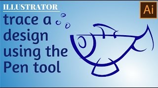 Trace a Logo or Design in Illustrator using the pen tool