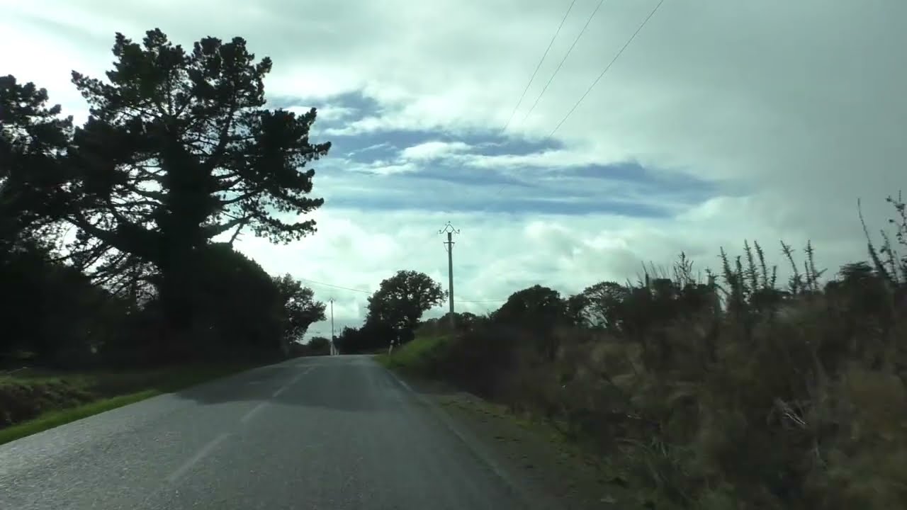 Driving From 22160 Le Croissant To 22110 Pempoul Éven, Rostrenen, Côtes d'Armor, Brittany, France