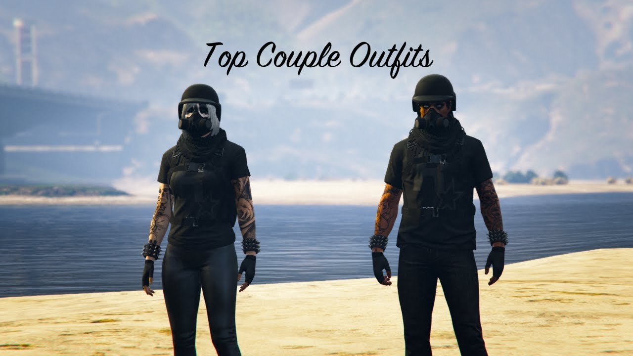 GTA 5 Online *TOP 10 COUPLE OUTFITS!* YouTube