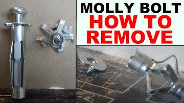 how to remove hollow wall anchors properly (drywall anchors, molly bolts)