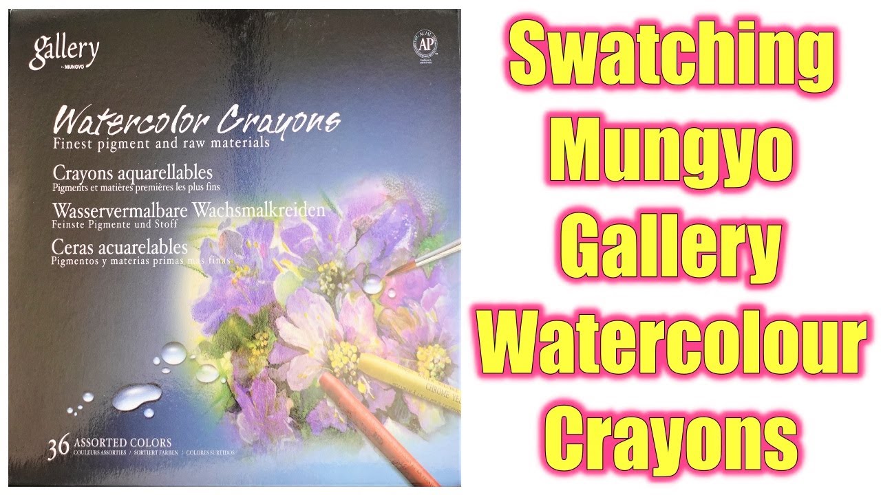 MUNGYO MAC 12/24/36 colors Watercolor Crayons pastel Gallery Aquarell