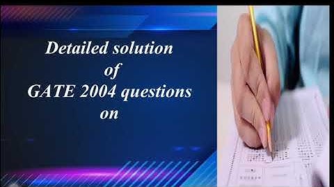 Detailed solution of GATE 2004 questions on Signals & Systems basics
