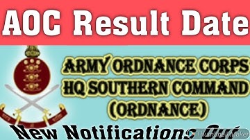 Army Ordnance Corps (AOC) Update // AOC Results 2020 // aoc tradesmen