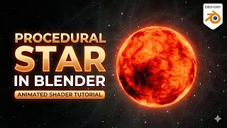 How to Create a Procedural Star Texture in Blender (Animated Sun Shader)