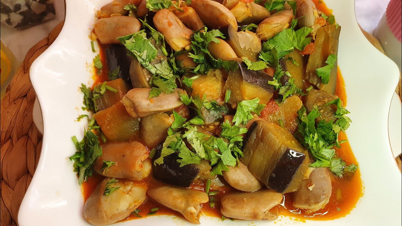 طجين فول و بدنجال الجديد حبو و القديم ما اتفرط فيه # طبق  جزائري تقليدي